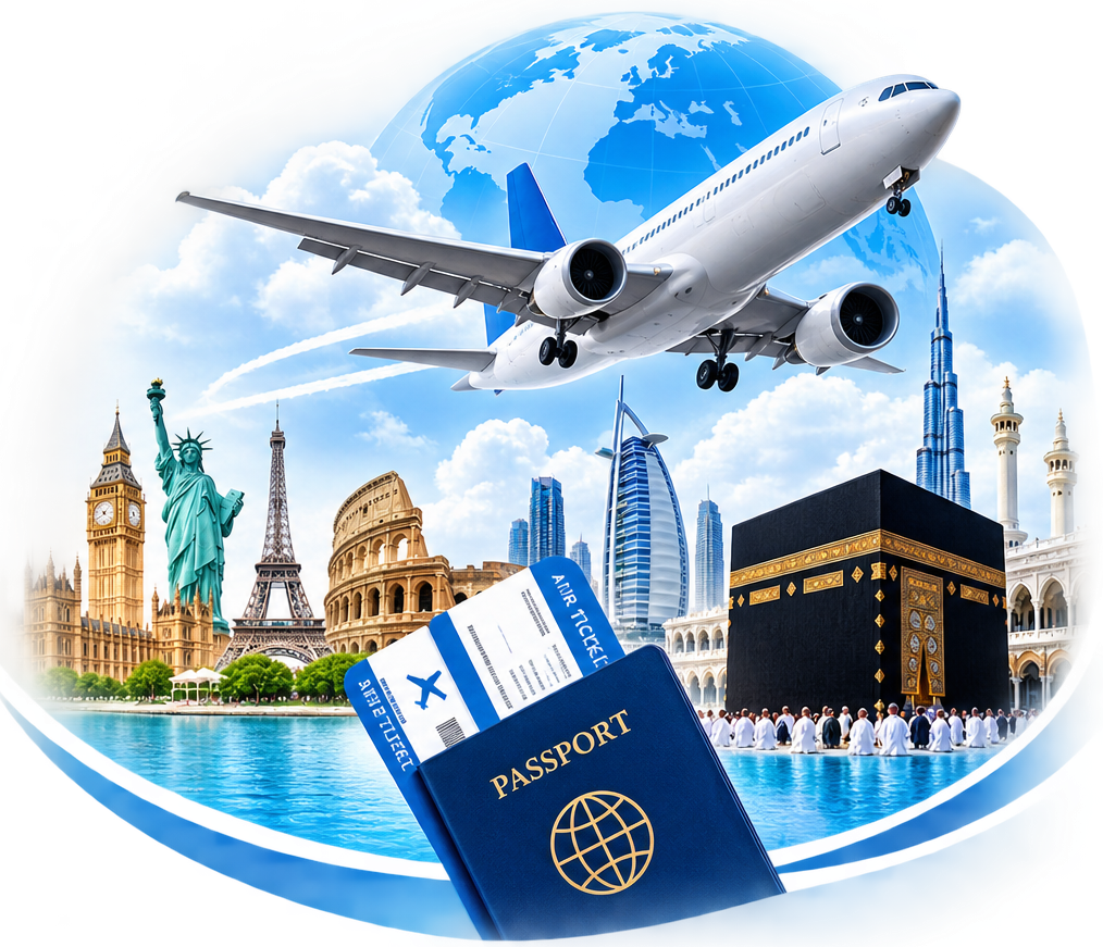 Work Visa, Tourist Visa and Hajj Visa Travel Services